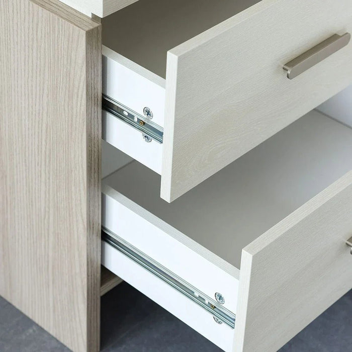 Barney Night Stand-Beige/Brown