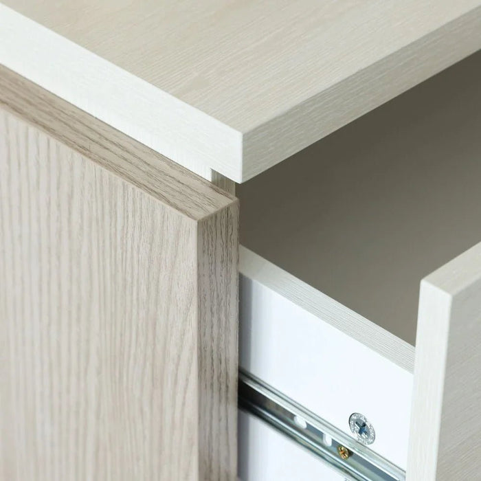 Barney Night Stand-Beige/Brown