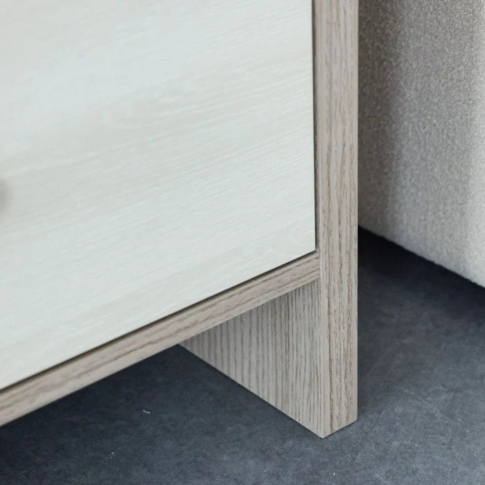 Barney Night Stand-Beige/Brown