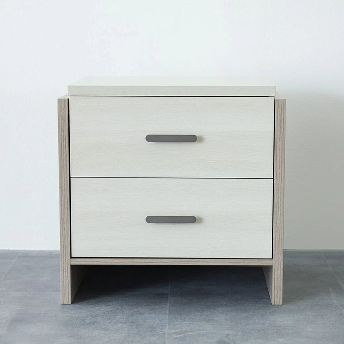 Barney Night Stand-Beige/Brown