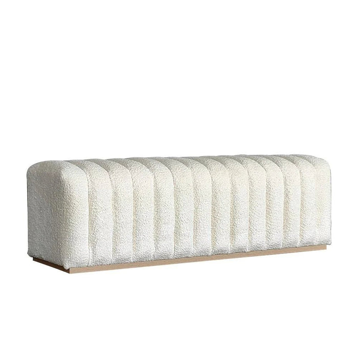 Brita Bed Bench - Off White/Beige - With 2-Year Warranty