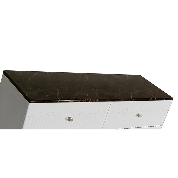 Naples 6-Drawer Dresser with Mirror - Beige/Stone - With 2-Year Warranty