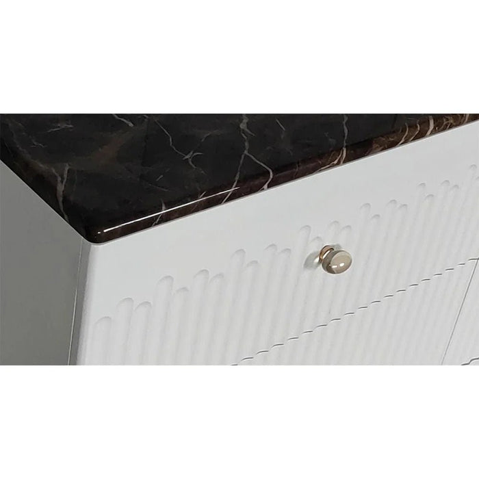 Naples 6-Drawer Dresser with Mirror - Beige/Stone - With 2-Year Warranty
