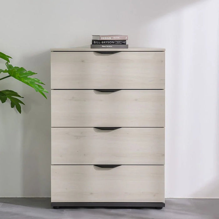 Pletora Chest Of 4 Drawers-Grey Oak