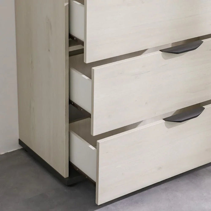 Pletora Chest Of 4 Drawers-Grey Oak
