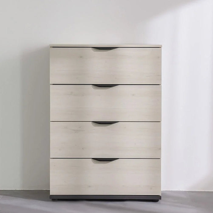 Pletora Chest Of 4 Drawers-Grey Oak