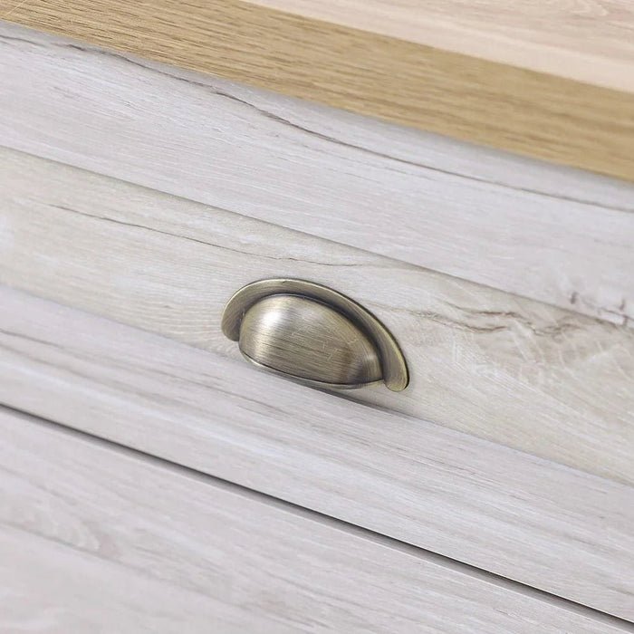 Cambridge 1-Drawer 1Door Nighstand-Oak & White Oak