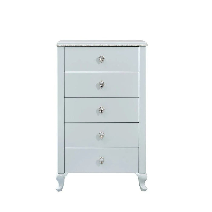 Bluebell Chest of 5 Drawers - Light Blue - With 2-Year Warranty