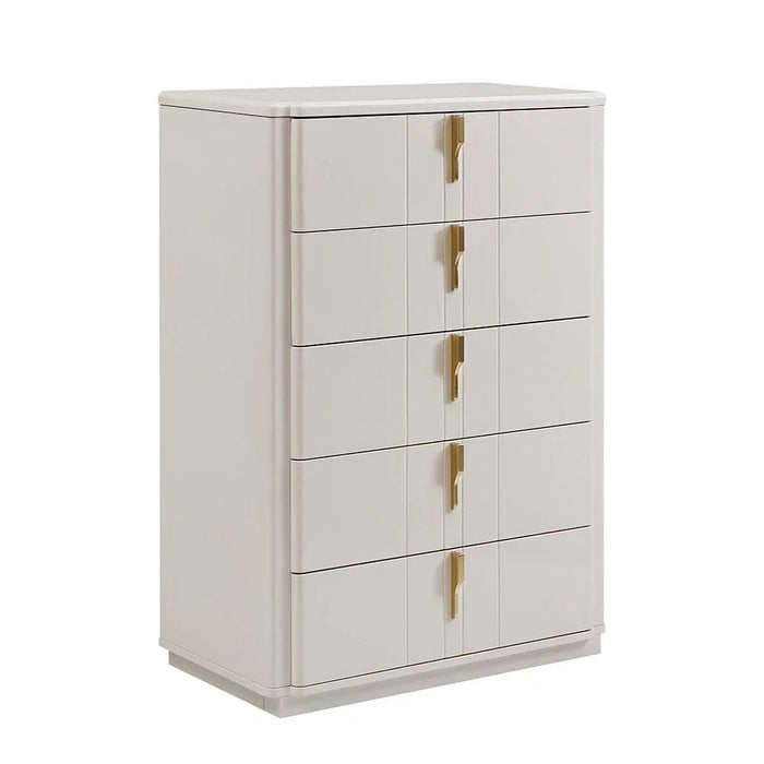 Lintell Chest Of 5 Drawer-Cream
