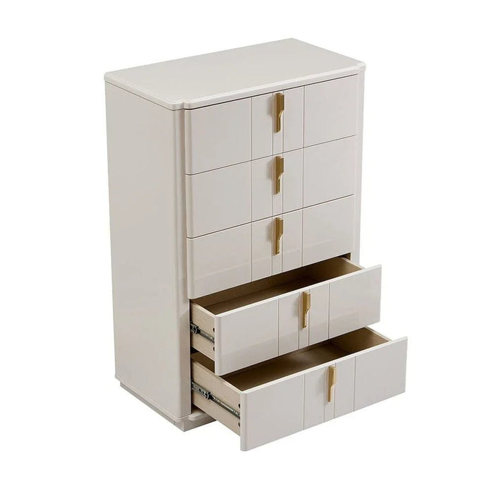 Lintell Chest Of 5 Drawer-Cream