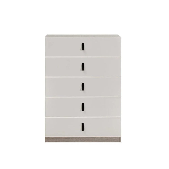Trevor Chest Of 5 Drawer - Beige/L. Grey