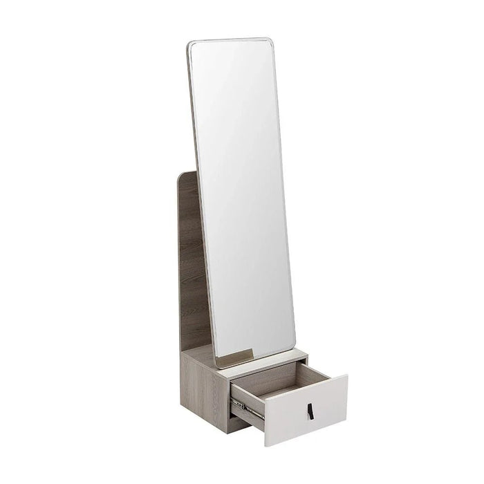 Trevor Long Standing Mirror - Beige/L. Grey