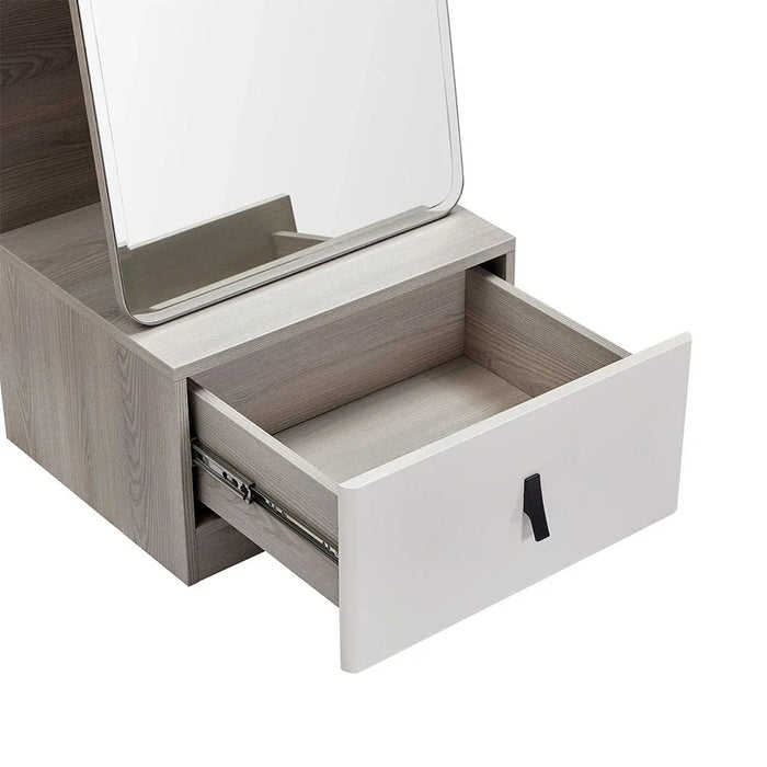 Trevor Long Standing Mirror - Beige/L. Grey