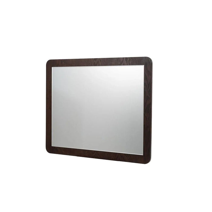 Alhamra Dresser with Mirror & Stool - Dark Brown/White/Green - With 2-Year Warranty