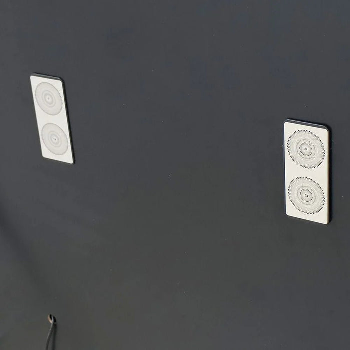 Oakleaf Floor Mirror with RGB LED Lights + Bluetooth Speaker & Touch Screen Button - Gold - With 2-Year Warranty