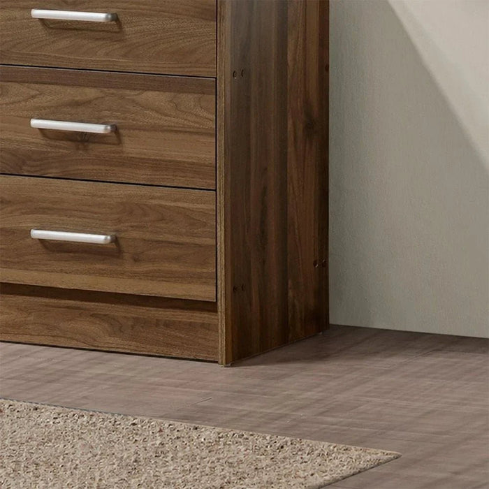 Supreme 6Drawers Master Dresser With Mirror-Light Walnut