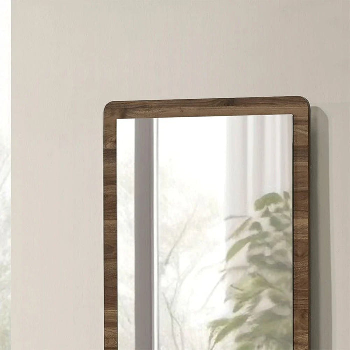 Supreme 6Drawers Master Dresser With Mirror-Light Walnut