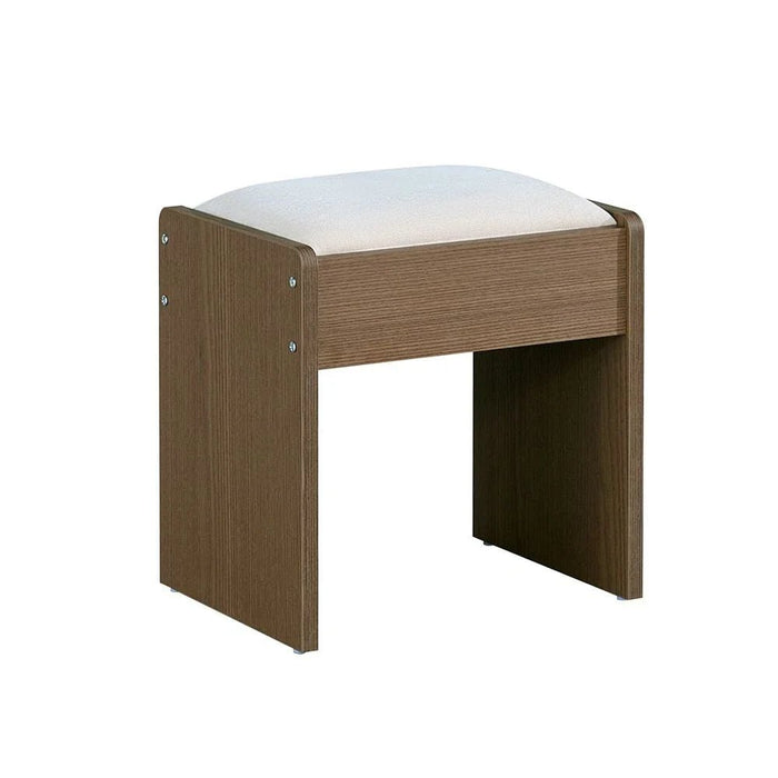 Allison 6-Drawer Master Dresser with Mirror and Stool - Natural Oak - With 2-Year Warranty