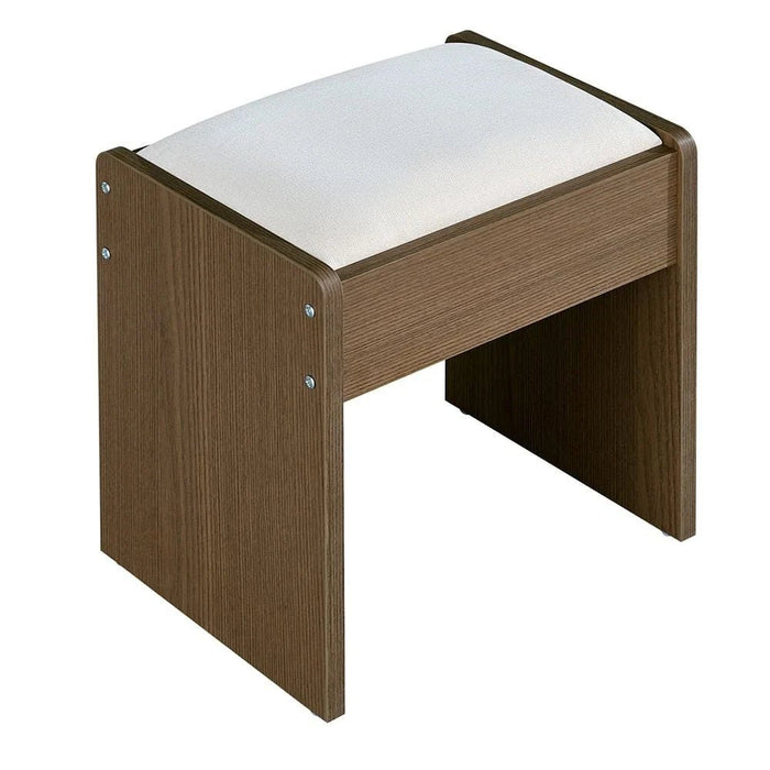 Allison 6-Drawer Master Dresser with Mirror and Stool - Natural Oak - With 2-Year Warranty