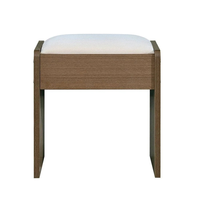 Allison 6-Drawer Master Dresser with Mirror and Stool - Natural Oak - With 2-Year Warranty