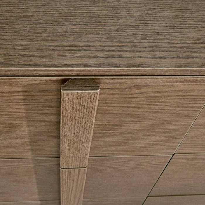 Allison 6-Drawer Master Dresser with Mirror and Stool - Natural Oak - With 2-Year Warranty