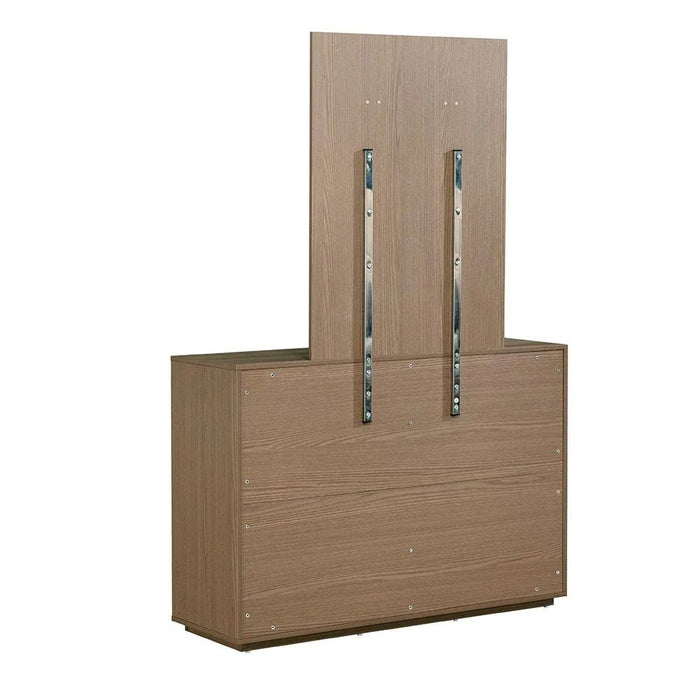 Allison 6-Drawer Master Dresser with Mirror and Stool - Natural Oak - With 2-Year Warranty