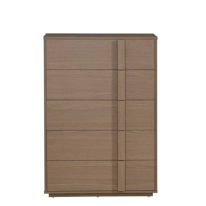 Allison Chest of 5 Drawers - Natural Oak - With 2-Year Warranty