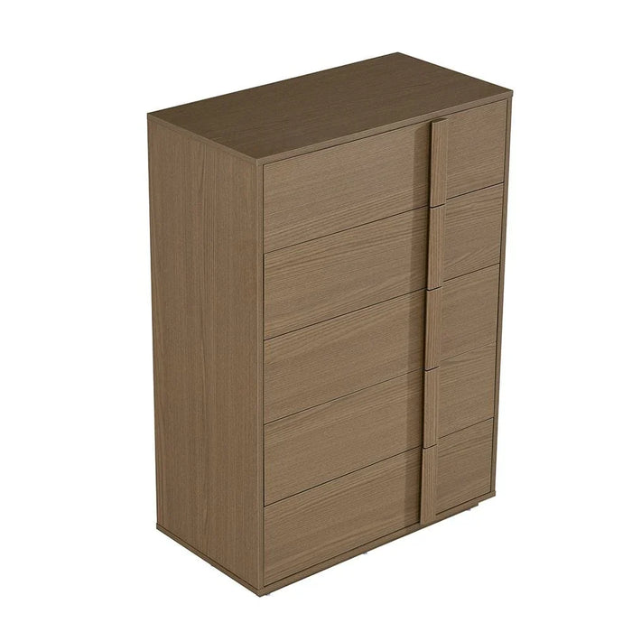 Allison Chest of 5 Drawers - Natural Oak - With 2-Year Warranty