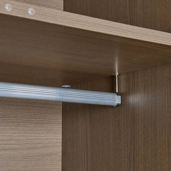 Allison 3 Door Wardrobe With Mirror- Natural Oak