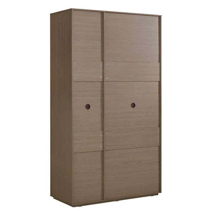 Allison 3 Door Wardrobe With Mirror- Natural Oak