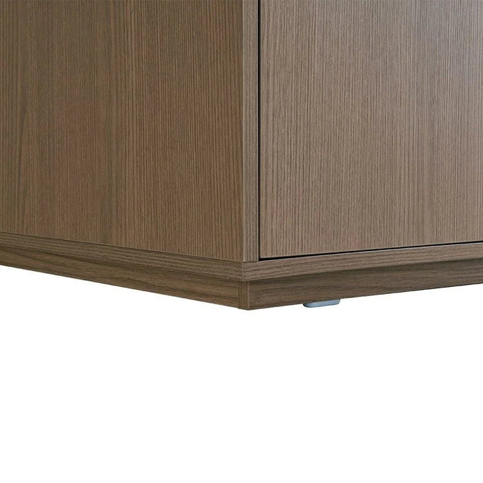 Allison 3 Door Wardrobe With Mirror- Natural Oak