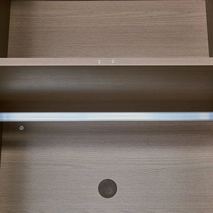 Allison 3 Door Wardrobe With Mirror- Natural Oak