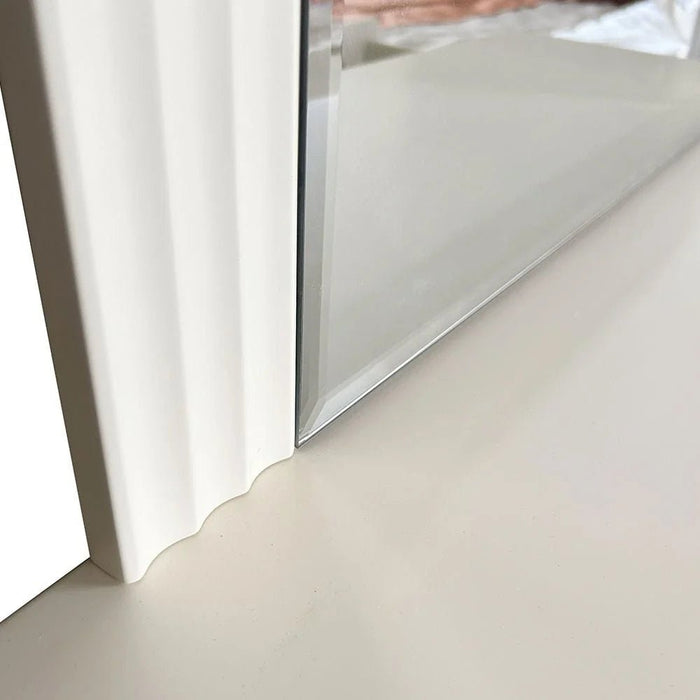 Orion Dresser with Mirror - Beige/Brushed Gold - With 2-Year Warranty