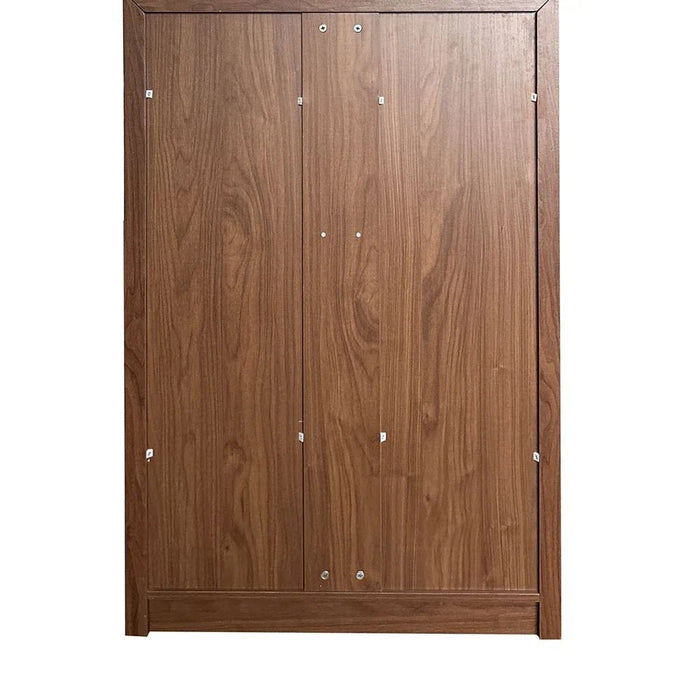 Terakkai Chest of 5 Drawers - Walnut/Beige/Bronze - With 2-Year Warranty