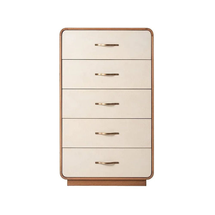 Nordomi Chest of 5 Drawers - Beige/Natural - With 2-Year Warranty