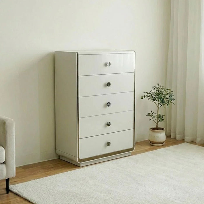 Fijiri Chest of 5 Drawers - Grey - With 2-Year Warranty