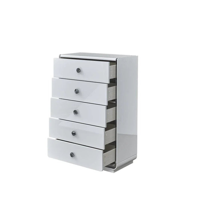Fijiri Chest of 5 Drawers - Grey - With 2-Year Warranty