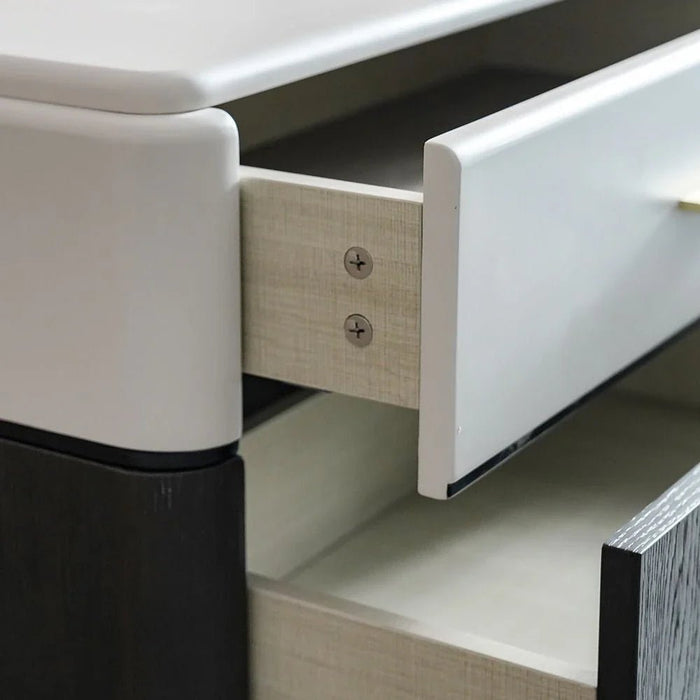 DaVita Chest of 5 Drawers - Beige / Brown