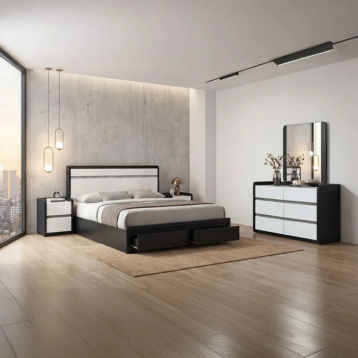 Diamond Mirror for Dressers - Black - With 2-Year Warranty