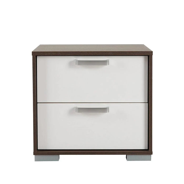 Thomas Night Stand - White/Walnut