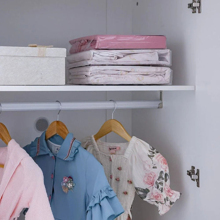 Kitty 3Door Wardrobe With 1 Mirror-White+Pink