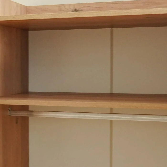 Bella 3 Door Wardrobe-Grey & Oak