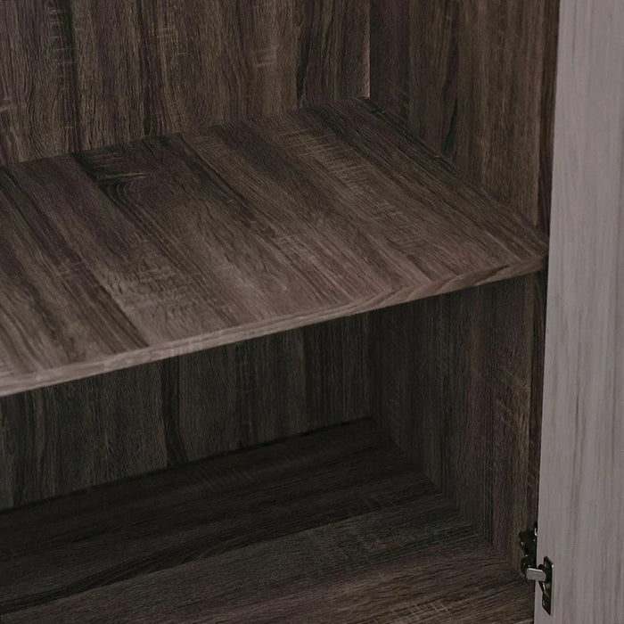 Calino 2 Door Wardrobe-Sonoma Oak & Light Oak