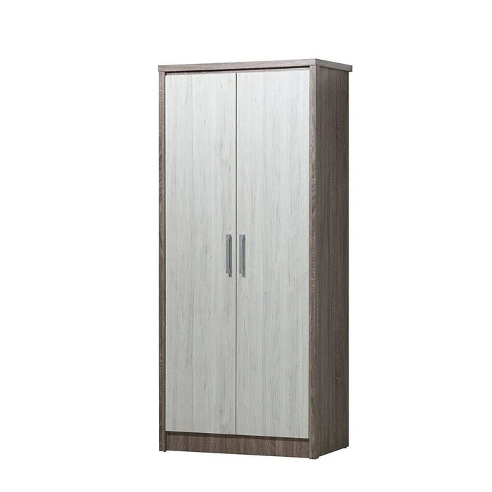 Calino 2 Door Wardrobe-Sonoma Oak & Light Oak