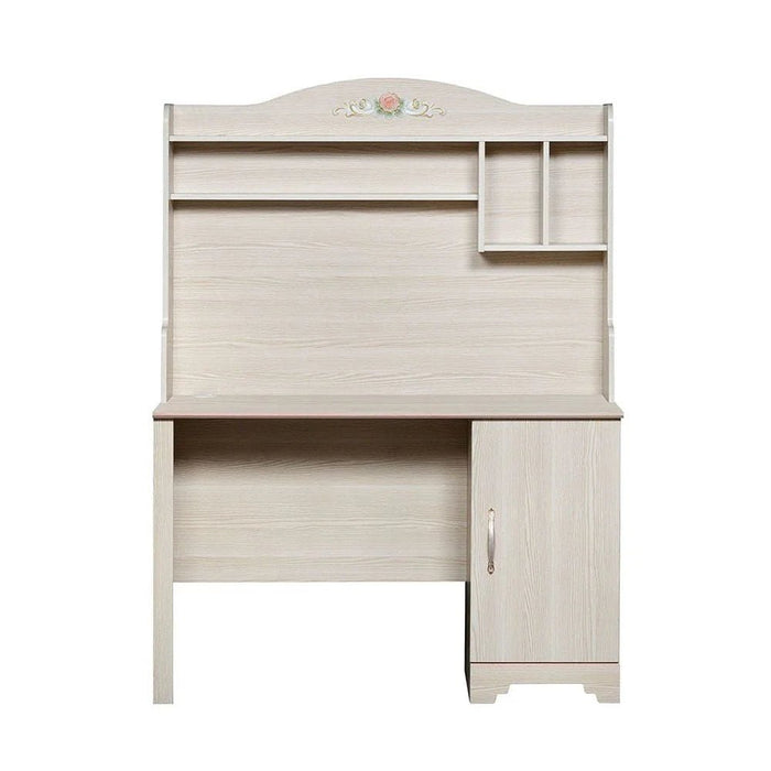 Ariana Study Desk With Hutch-Light Oak