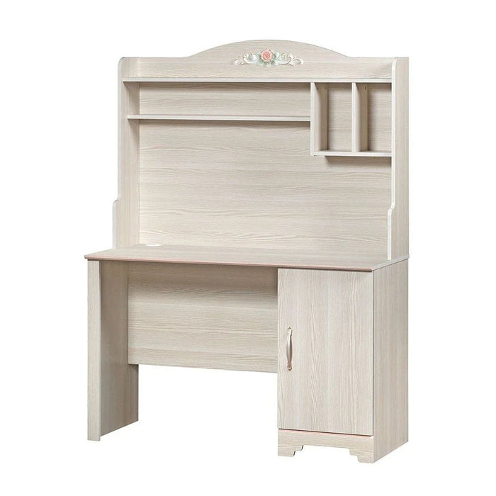 Ariana Study Desk With Hutch-Light Oak
