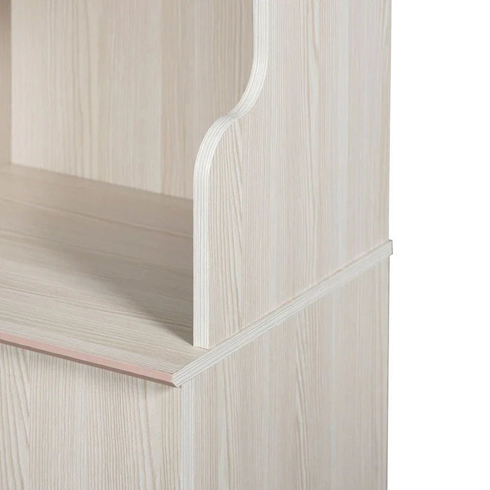 Ariana Study Desk With Hutch-Light Oak