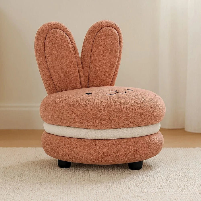Bunny Macaron Chair-Pink & White