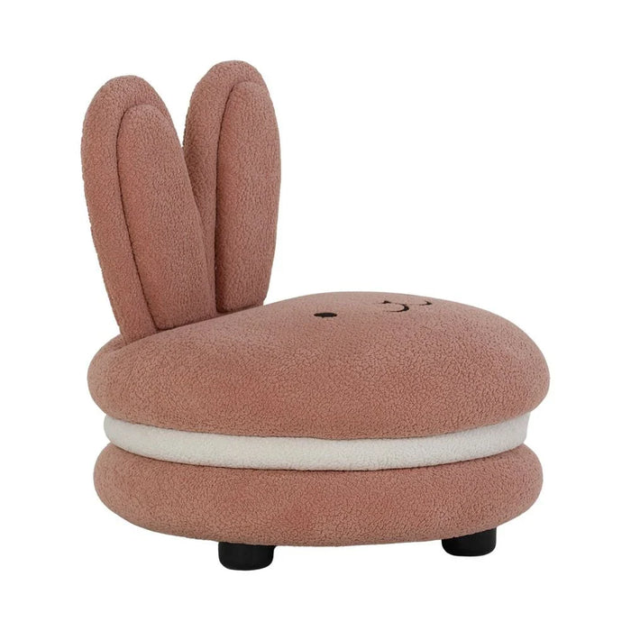 Bunny Macaron Chair-Pink & White