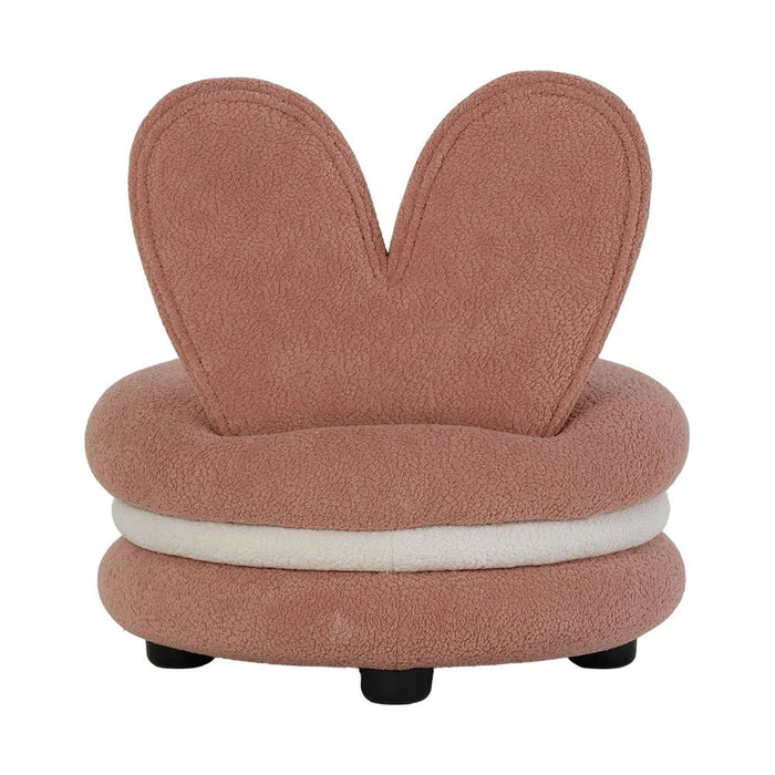 Bunny Macaron Chair-Pink & White